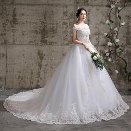 Autres robes de mariée hors de l'épaule robe 2022 mariée robes simples grande taille robe de Noiva