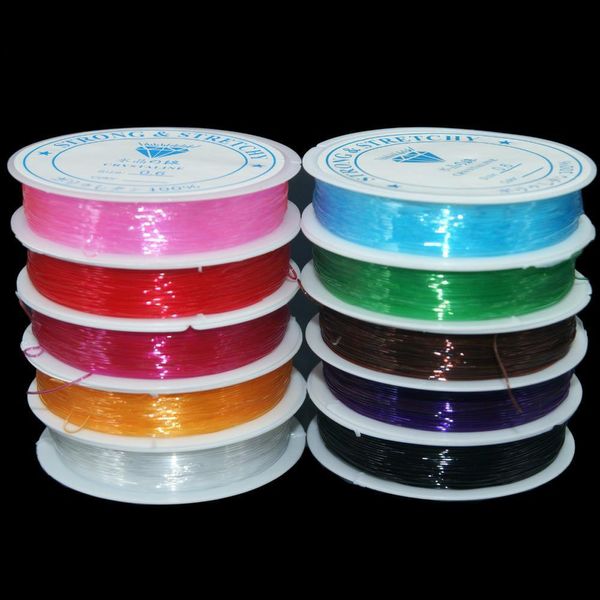 Autre Vente En Gros 10 Colorf 12 M Fil Élastique En Caoutchouc 0.6 0.8 1Mm Chaîne De Perles De Cristal Ligne Fil Perlé Perlé Bricolage Pour Bijou Dhgarden Dhrdw