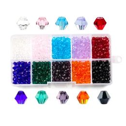 Autre vente en gros 4mm/6mm perles Bicone perles de verre perles de cristal perle à facettes autriche 5238 perles pour la fabrication de bijoux résultats de bijoux à bricoler soi-même