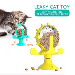 Otros jugadores de juguete de molino de viento juegan fugas de gato secretos juguetes de rompecabezas de comida alivia aburrimiento gatito gatito interactivo entrenamiento suministros para mascotas