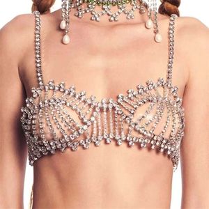 Autres femmes cadeau Sexy corps chaîne soutien-gorge bijoux ouvert haut rond chaînes de corps harnais fête Club charmant femmes bijoux 221008