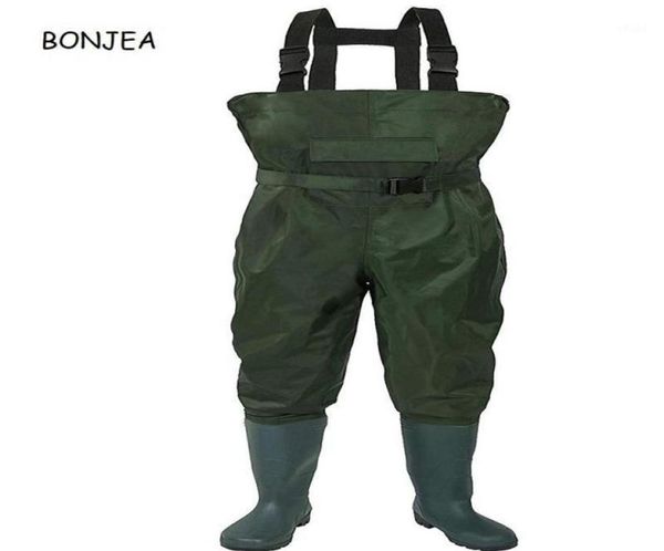 Otras prendas de vestir 100 botas de pesca impermeables para pescador respiran el pecho de PVC de nailon Man1328p1749661