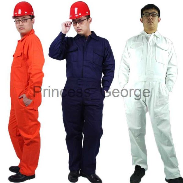 Autres Vêtements 100Cotton Worker Overall Jumpsuit Auto Repairman Mécanique Vêtements de travail, plus la taille chanteur come MaleFemale Uniform Coverall x0711