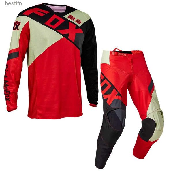 Autres vêtements 180 FGMNT Pantalon Combo MX Gear Set Motocross Racing Outfit VTT ATV UTV Dirt Bike Costume Enduro Hors route Moto Kits MenL231007