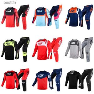 Autres vêtements 2021 180/360 Revn/Oktiv/Mach/FAZR Air Pants Moto Motocross Racing Suit Kits pour hommes Équipement de moto SetL231007