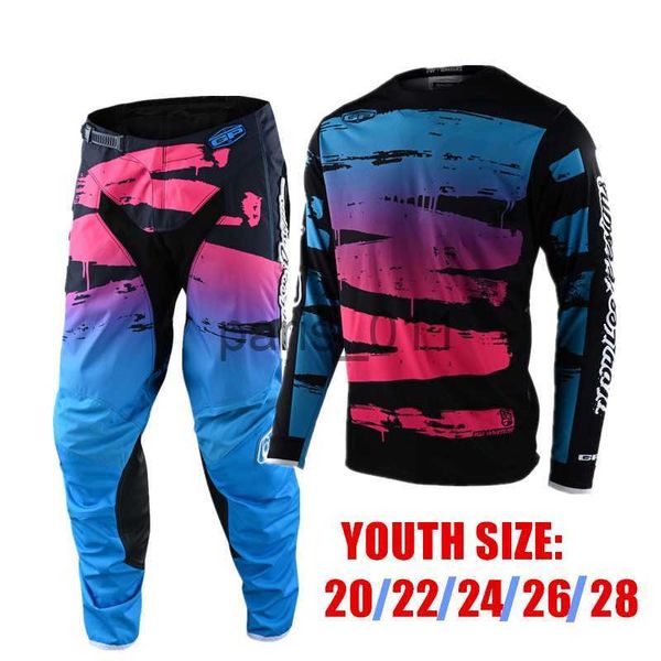 Autres vêtements 2022 Stream Youth MX VTT Dirt Bike Pantalon Motocross Racing Gear Set Enfants Taille 20 22 24 26 28 x0926