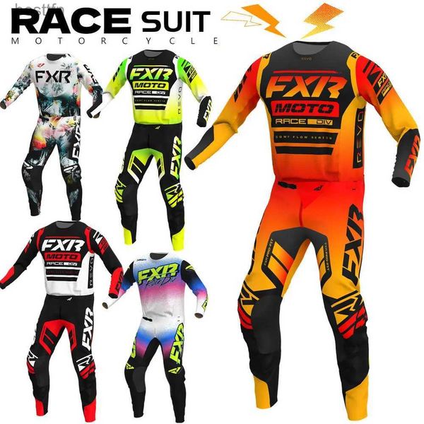 Autres vêtements 2023 RACE SUIT MX Motocross ensemble FXR Moto vêtements ATV Dirt Bike vêtements Moto hors route équipement SetL231007