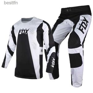 Autres vêtements Livraison gratuite 360 Relm Gear Set Pantalon de motocross Combo Hommes BMX MX ATV Dirt Bike Offroad Kits Moto Adulte SuitL231007