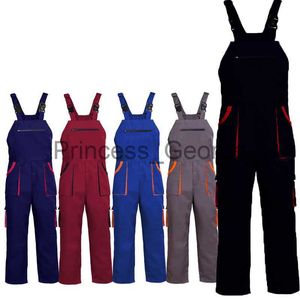 Autres Vêtements Salopette Hommes Femmes Vêtements de travail Plus Size Combinaisons de protection Strap Jumpsuit Multi Poches Uniforme Pantalon cargo sans manches x0711