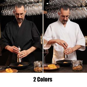 Anderen Kleding Zwart/Wit Japanse Chef Uniform Tops Kimono Izakaya Sushi Keuken Koken Ober Werkkleding Koreaans Restaurant Chef Kleding