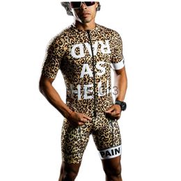 Autres vêtements Vêtements de cyclisme Ensembles Love The Pain Leopard Personnalité Hommes Été Vêtements de cyclisme Ensemble Cuissard VTT Cyclisme sur route Séchage rapide Chemise Ensemble Maillot Ciclismo