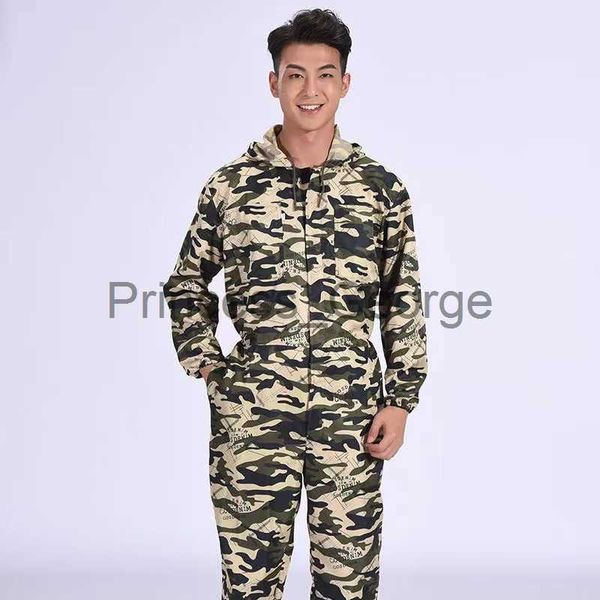 Autres vêtements Combinaison de travail anti-poussière Camouflage Combinaisons de travail à capuche peintre Ménage Combinaison Auto Repair Worker Uniforms Warehouse x0711