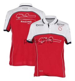 Outros Vestuário F1 Driver T-shirt Homens e Mulheres Team Racing Terno de Manga Curta Camisa de Lapela Macacão de Carro Plus Size Pode Ser Personalizado X0912