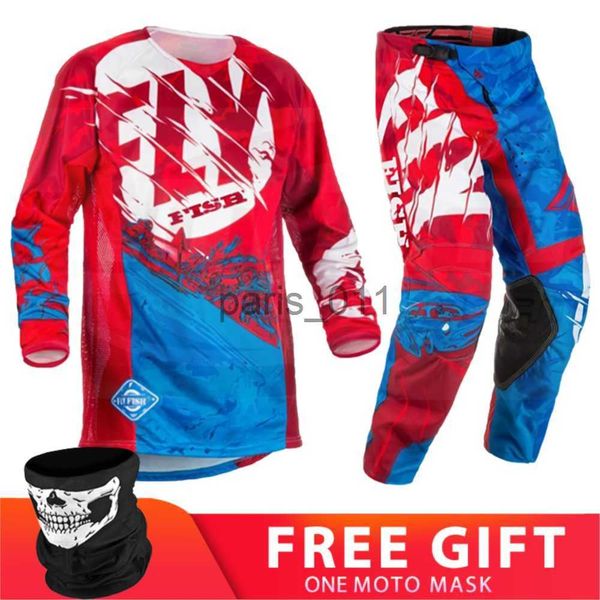 Autres vêtements FLY FISH Pantalon de motocross Costume Hommes MX Gear Set Combos Moto Équipement Enduro Motocross Hors route Dirt Bike Vêtements x0926