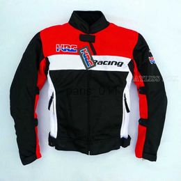 Overige kleding voor HRC Moto Jacket Racing Team Motorrijden Zomer Mesh Beschermende off-road jas met bescherming Rood Zwart x0926