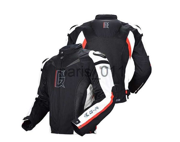 Autres vêtements Quatre saisons en alliage de titane moto maille respirante motocross costume de course costume de course moto vestes anti-chute 2 couleurs x0926