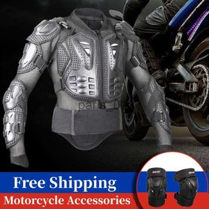 Anderen Kleding Heren Motorjas Motocross Lichaamsbescherming Kleding Racing Armor Protector Rally Rijden Moto-uitrusting Beschermende kniebeschermers x0926