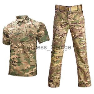 Anderen Kleding Militaire Pakken Tactische Jachtkleding Camo Multicam Cargo Mannen Werkbroek Safari Combat Uniform Airsoft Uniform Set Army Shirt x0711