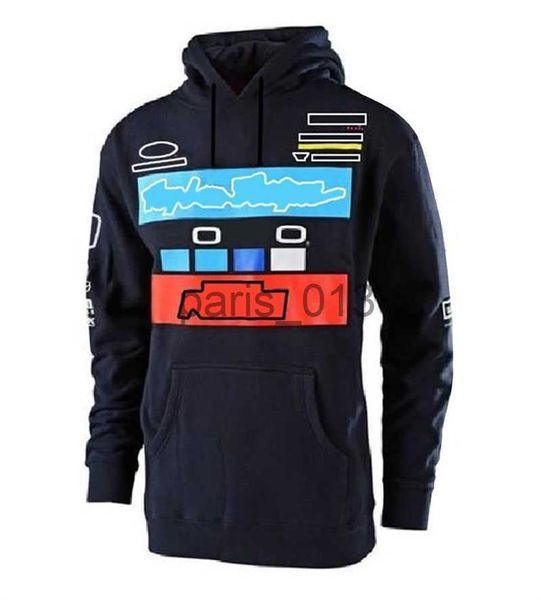 Autres vêtements Vêtements de motocross Pull-over chaud pour hommes et femmes Veste de pull de costume de course à capuche de moto noire x0912