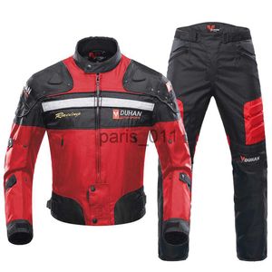 Autres vêtements Veste de moto Pantalon de moto Hommes Motocross Racing Veste Body Armor avec Moto Protector Moto Vêtements x0926