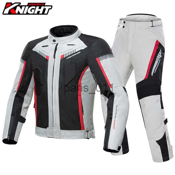 Autres vêtements Veste de moto Pantalon Costume Veste de course réfléchissante imperméable Hommes Biker Doublure amovible Vêtements de moto Four Seasons x0926