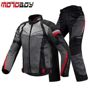 Otras prendas Nueva marca Motoboy Motociclismo Armadura de aire Popular Moto Barato Verano Malla Ventilación Equipo Chaqueta protectora y pantalón TrajeL231007