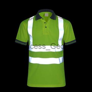 Anderen Kleding Sneldrogende veiligheidskleding T-shirt voor nachtwerk Reflecterende tops Werkkleding Dry Fit T-shirt Vest Ademende werkveiligheidskleding x0711