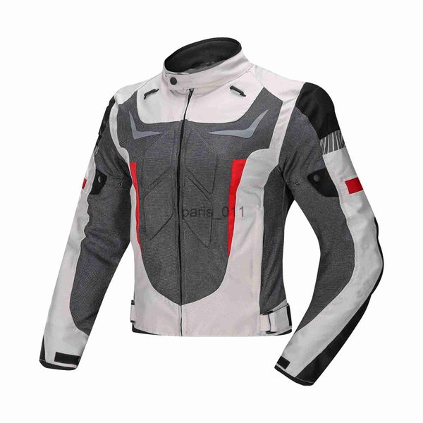 Autres vêtements Voiture de course avec protection du cou et combinaison de cyclisme en maille respirante pour moto anti-chute pour protection extérieure x0926