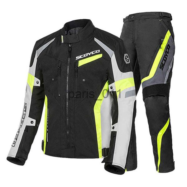 Autres vêtements SCOYCO Veste de moto Hommes Veste de moto coupe-vent Équitation Racing Moto Vêtements Équipement de protection pour automne hiver x0926