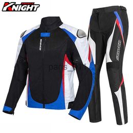 SCOYCO Motorjas Broek Pak Heren Waterdichte Motocross Moto Jas Beschermend Ademend Mesh Anti-val Racing Jas x0926