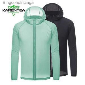 Anderen Apparel Zonbescherming Running Jacket Gym Hooded Reflecterende ademende jas Waterdichte mannen Joggen snel droge sportvrouwen Outdoor Coatsl231215