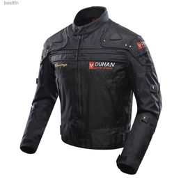 Andere Bekleidung Wasserdichte Motorradjacke Verschleißfeste Motocross-Kleidung Anti-Fall-Motorradschutzausrüstung Warme Herren-RennjackeL231007