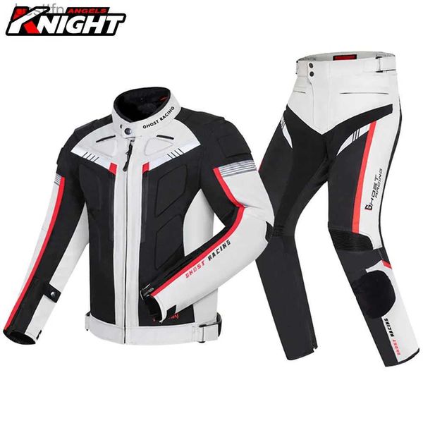 Otras prendas de vestir Chaqueta impermeable para motocicleta + Pantalones Off-Road Racing Motocross Chaqueta para montar Traje Hombres A prueba de viento Touring Moto Coat Protective GearL231007