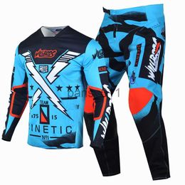 Autres vêtements Willbros MX Motocross et pantalon Set Offroad Dirt Bike Mountain Enduro VTT Gear Combo 360 Racing Suit x0926