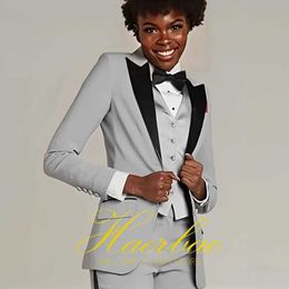 Anderen kleding dames zakelijk pak voor werk slanke fit notch reveice lady suit jas vest broek formeel pak 3 pc's y240509