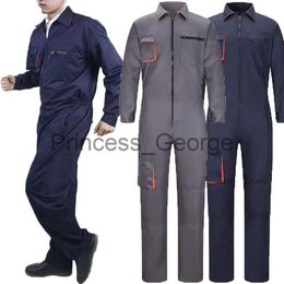 Autres Vêtements Combinaisons de travail Travailleur Uniforme Hommes Femmes Combinaisons de travail Costume de soudage Atelier de réparation automobile Mécanicien Entrepôt Cargo Costume Vêtements x0711