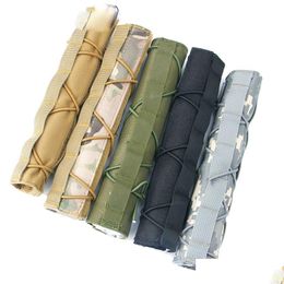 Overige Tactische Accessoires Airsoft Nylon 22Cm Geluiddemper Suppressor Mirage Heat Er Shield Sleeve Schieten Uitlaat Baffler Protector Dr. Dhbg7