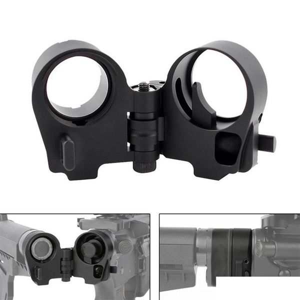 Otros accesorios tácticos Ar adaptador de Stock plegable para M16 M4 Sr25 serie Gbb Aeg Rifle de caza plegable Airsoft parte Swimset Ot2990