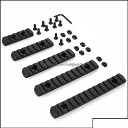 Autres accessoires tactiques Gear 5Pcs Set MLok Picatinny Rail 5 7 9 11 13 Slots Mlok Scope Mo Dh Xjfshop Otrpi3782441217j