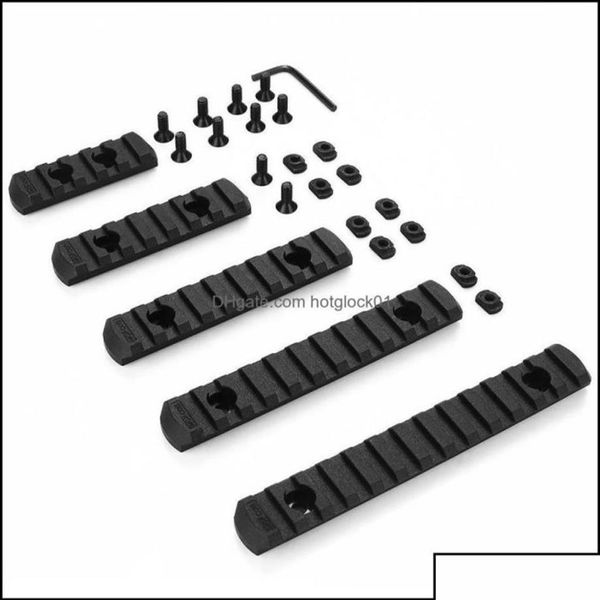 Otros accesorios tácticos Gear 5Pcs Set MLok Picatinny Rail 5 7 9 11 13 Slots Mlok Scope Mo Dh Xjfshop Otrpi3782441217j