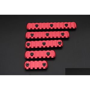 Autres accessoires tactiques Nouveau rouge 5 7 9 11 13 fentes Picatinny/Weaver Sections de rail pour les protège-mains Key Mod Drop Delivery Dhobb