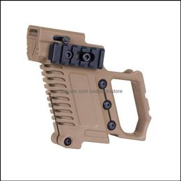 Autres accessoires tactiques Magazine tactique Support d'extension MtiFunction Pistol Holster Grips Pour Gl Accessoires G17 G18 G19 Drop 3182Y