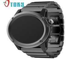 Otoky Fabulous Metal en acier inoxydable Watch Band Bandon pour Garmin 3hr 1687858