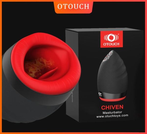 Otouch CHIVEN Mâle Machine de Masturbation Automatique Bouche Langue Sucer Chaleur Vibrer Rotation Masturbateur Fellation Sex Toy pour hommes 27743810