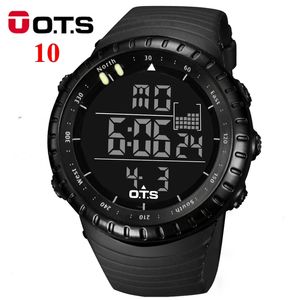 Ots Herenhorloge LED Sports Digitale horlogeklok 50m Waterdicht Mannen Topmerk Luxe Hour Military Horloges Relogio Masculino 210527