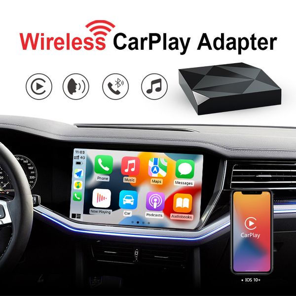 Fabricante de Ottocast, Popular, cableado a inalámbrico, módulo CarPlay Apple Box, máquina inteligente de navegación para vehículos