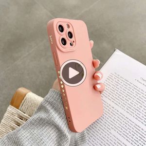 Funda de teléfono Ottwn de silicona de Color caramelo para iPhone 14 Pro Max 11 12 13 Pro X XR XS Max 7 8 Plus, funda suave con marco de corazón de amor bonito