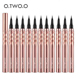 OTWOO 12 pièces Eyeliner stylo liquide Eye Liner imperméable résistant aux taches séchage rapide noir maquillage pour les femmes 240220