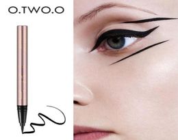 OTWOO Beauty Cat Style Black Langdurige waterdichte vloeibare eyeliner Eyeliner Pen Potlood make-up cosmetische tool Drop Ship 12 pcs1375819