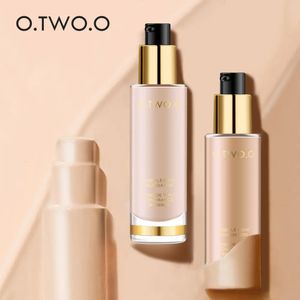 OTWOO Base líquida profesional Cobertura completa Maquillaje Corrector Blanqueador Hidratante Control de aceite Base impermeable Maquillaje 240228